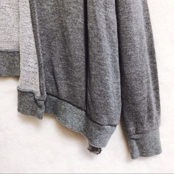 TRF Zara Gray Long Sleeve High Low Open Cardigan - Picture 2 of 8